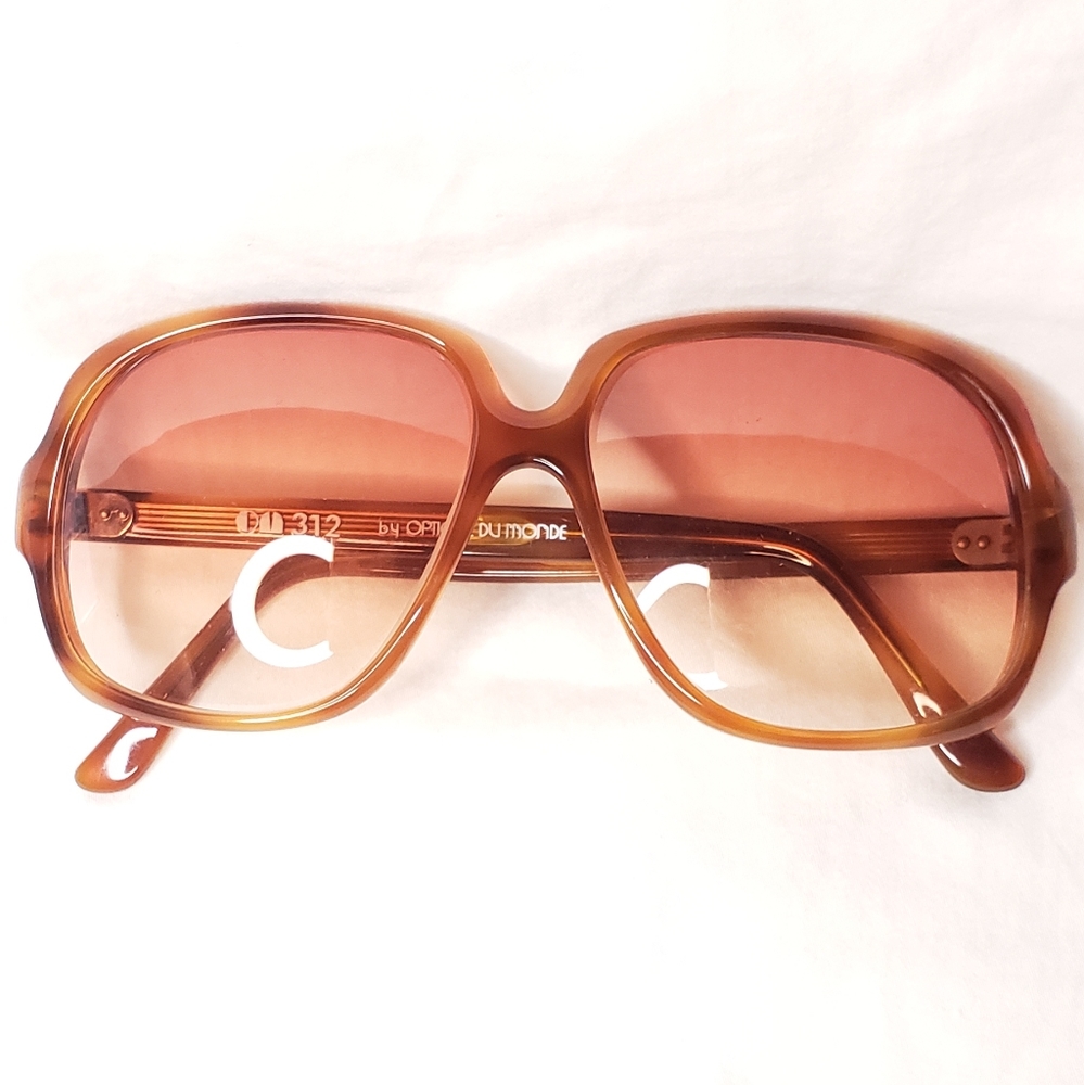 Optique Du Monde VTG tortoise large sunglasses